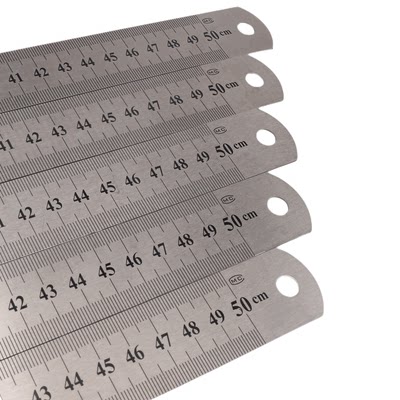 淘禧50cm钢尺双面刻度英尺+厘米