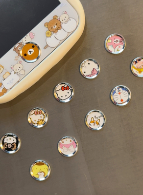 卡通按键贴适用苹果5s指纹识别iPhone4通用6s/7/8p可爱home键ipad