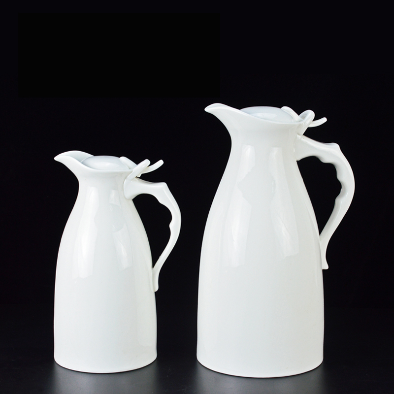 纯白陶瓷耐高温大容量包邮冷水壶