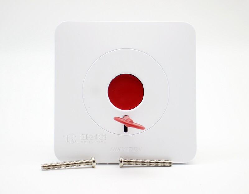 海康 86型手动报警器消防面板 SOS求救应急呼叫紧急按钮开关红外