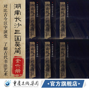 【全新正版】《湖南长沙三国吴简》(全套6册)附释文8开全彩版印刷中国简牍书法系列竹简书法临摹研究高清局部毛笔书法字帖