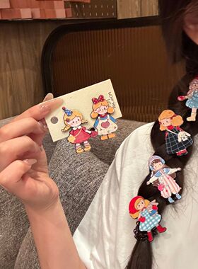 甜美可爱百变穿搭小女孩卡通发夹