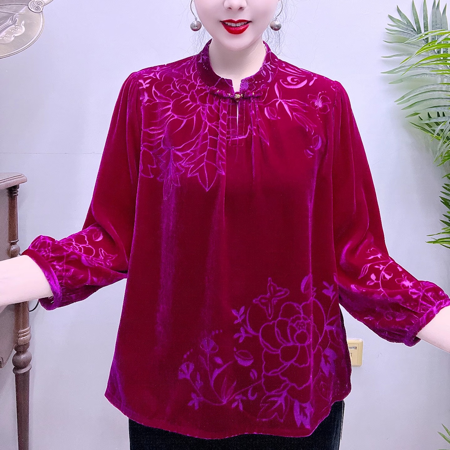 桑蚕丝高端小衫43A2238