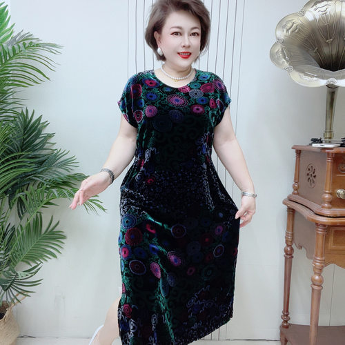 桑蚕丝连衣裙高端时尚大气 43A2272