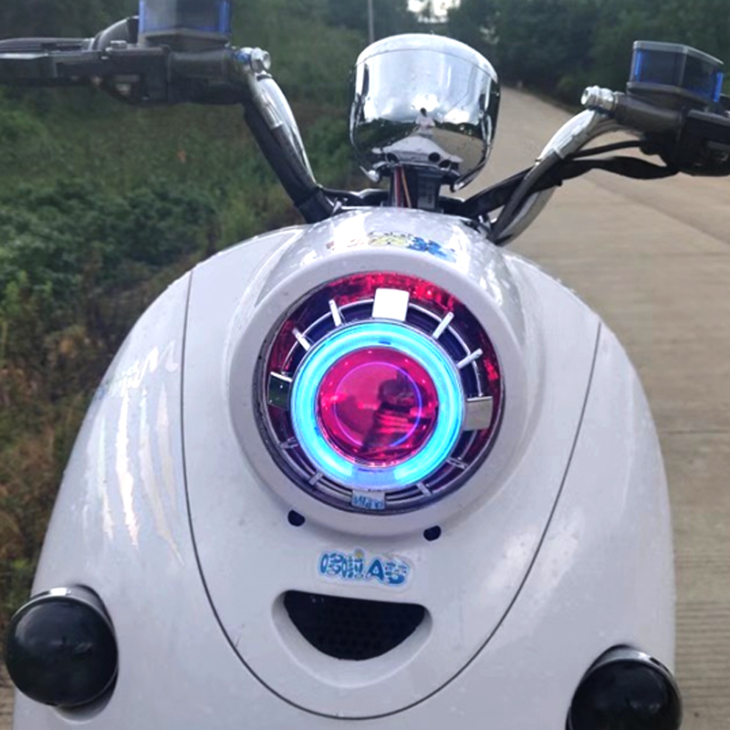 小龟王总成led透镜激光大灯天使