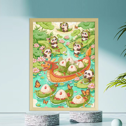 端午节质拼图儿童玩具DIY6至10