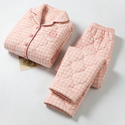 50多岁妈妈睡衣可外穿夹棉加厚