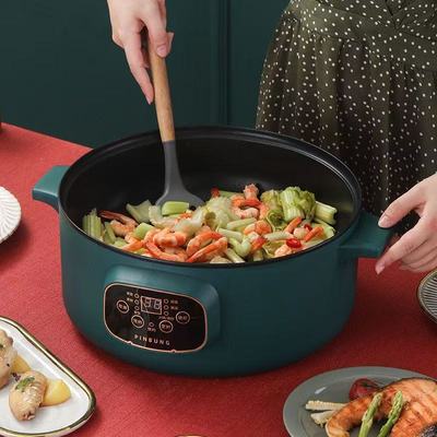 多功能电热锅家用火锅一体不粘电炒锅学生电煮锅宿舍煮面锅小电锅