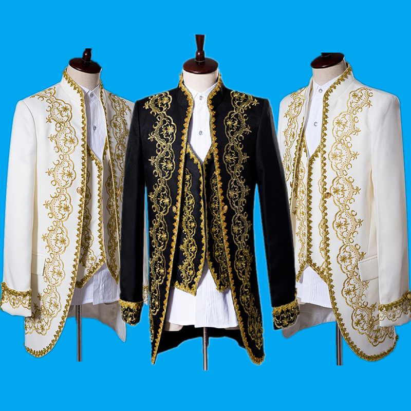 欧式宫廷装公爵王子服罗密欧镶边礼服舞台话剧歌剧演出服男装摄影