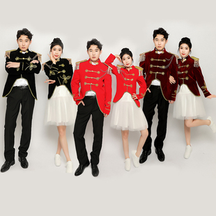 欧式情侣宫廷装朱丽叶罗密欧王子服公主裙鼓乐队升旗手剧本杀演出