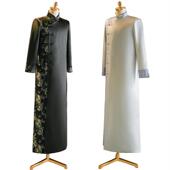 长衫 主持人伴郎团服装 相声服长袍马褂民国装 中式 中国风男装 婚礼服