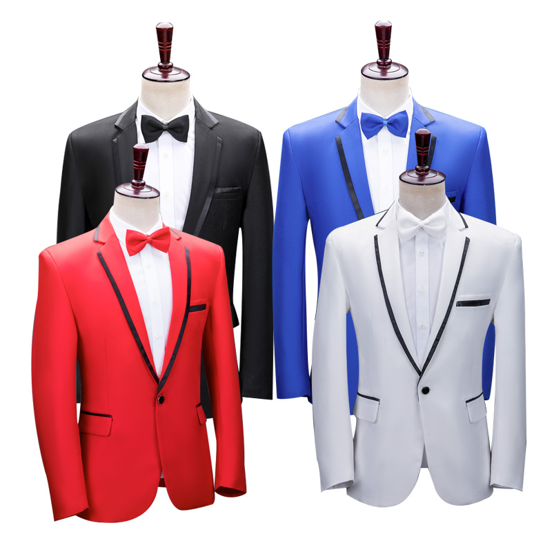 宴会多色兄弟伴郎团舞台演出服