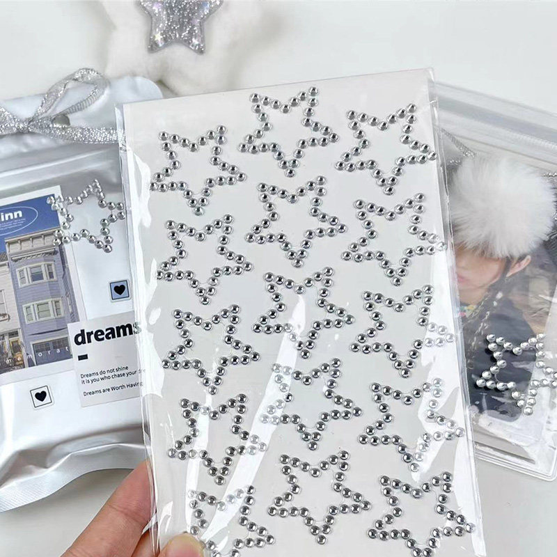 ins立体星星珍珠水滴爱心链条水钻咕卡山根贴纸 出卡出物打包材料,文具电教/文化用品/商务用品,贴纸/立体贴纸,淘宝优惠券,粉丝福利购,淘宝优惠卷