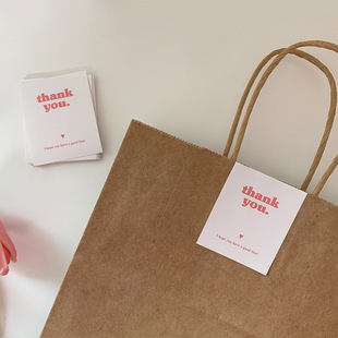 ins简约谢谢你雪梨纸封口贴烘焙礼物包装 饰飞机盒感谢不干胶贴纸