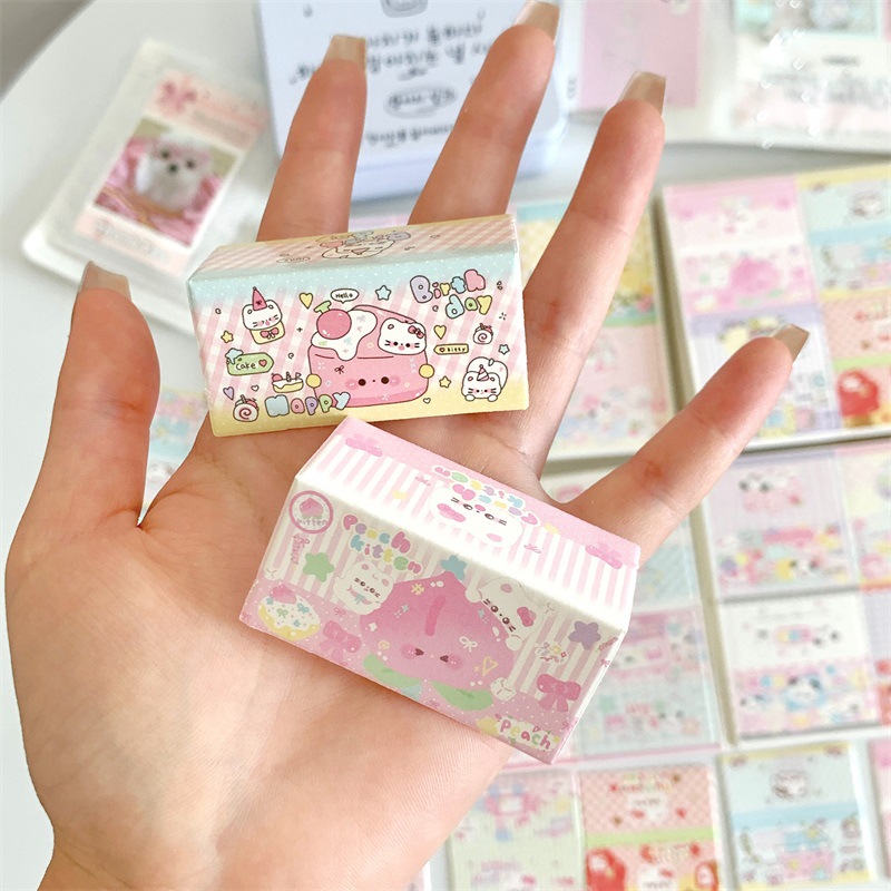 可爱高颜值迷你对折卡头爱豆出谷子小卡打包材料追星饰品礼物包装