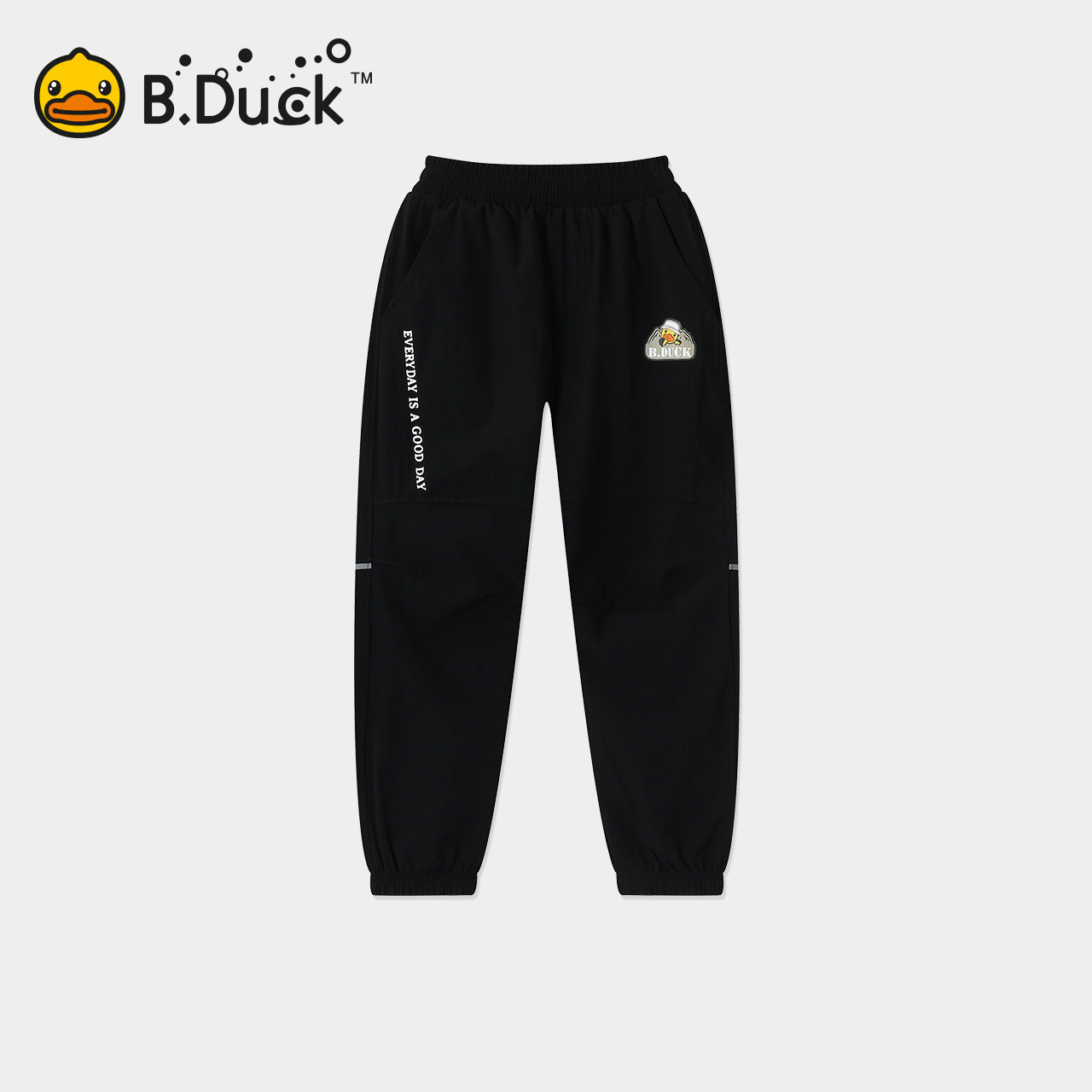 bduck小黄鸭童装男童裤子运动裤夏装中小童防蚊裤薄款儿童长裤子图片