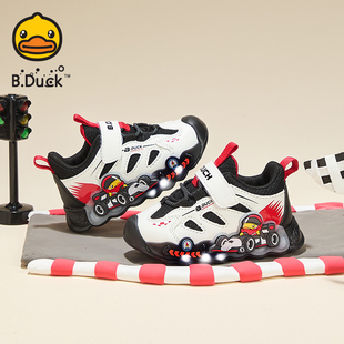 男童卡通炫酷灯鞋 B.Duck小黄鸭儿童运动鞋 新款 B3583949 秋季