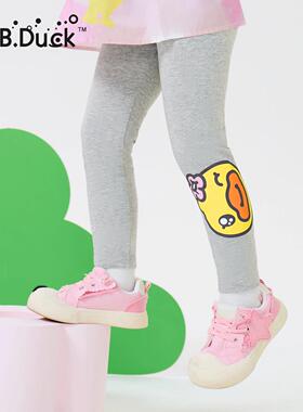 B.Duck小黄鸭女童打底裤外穿2025春季新款女宝宝长裤 FF1658017