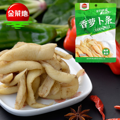 金菜地100g五香萝卜干辣腌萝卜条酸菜泡菜酱菜咸菜拌面菜安徽特产 - 封面