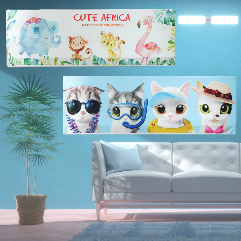 全包防尘不变形不褪色挂式空调罩