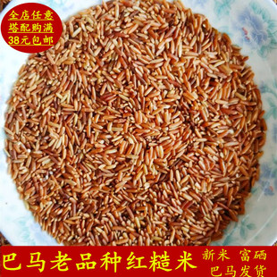 红糙米25年新米富硒胚芽500g 红米脱壳带皮糙米五谷杂粮巴马特产