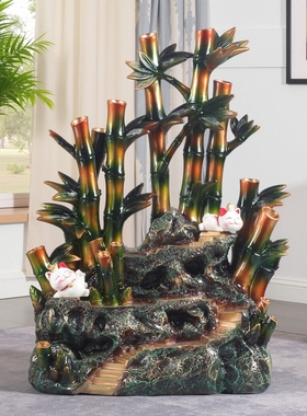 大号节节高升招财猫富贵竹摆件客厅电视柜装饰办公室乔迁新居礼品