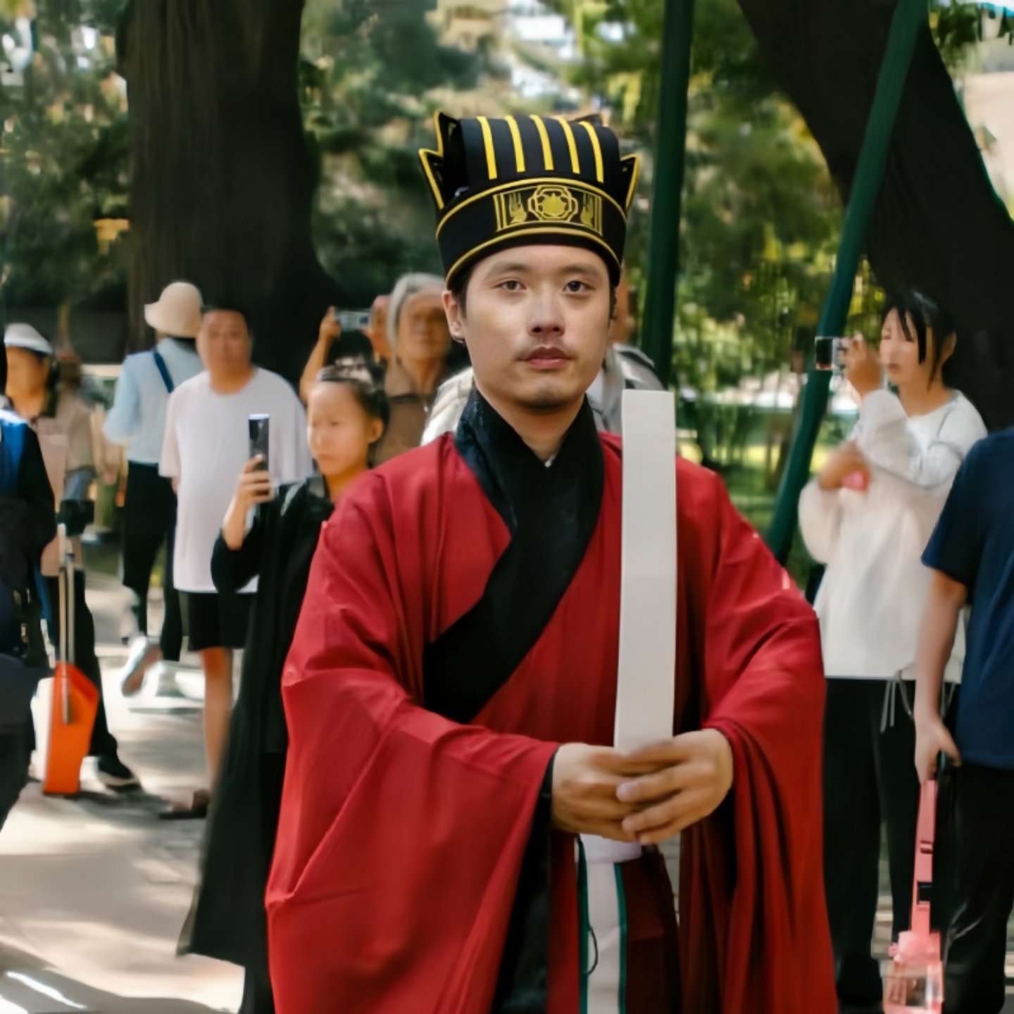 魏晋梁冠七梁冠高山冠金蝉冠古装汉服大臣官员帽子祭孔祭祀演出帽
