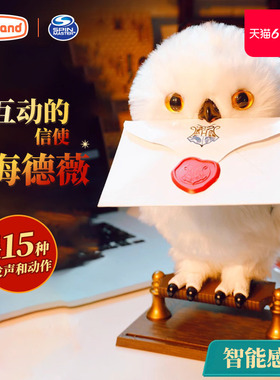 哈利波特猫头鹰玩偶海德薇多比可发声过家家玩具六一儿童节礼物