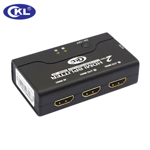 HDMI分配器1进2出 分屏器一分二视频分配器 带ON/OFF开关 1021MSW