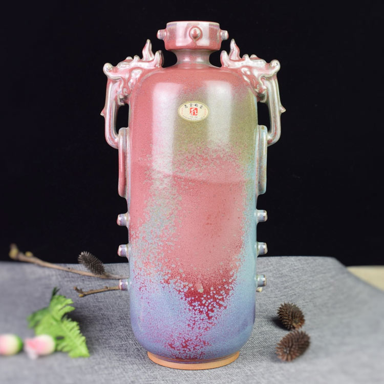 河南孔家钧窑瓷器礼品博古架摆件