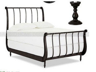 老匠铁床双人床成人铁架子床简约