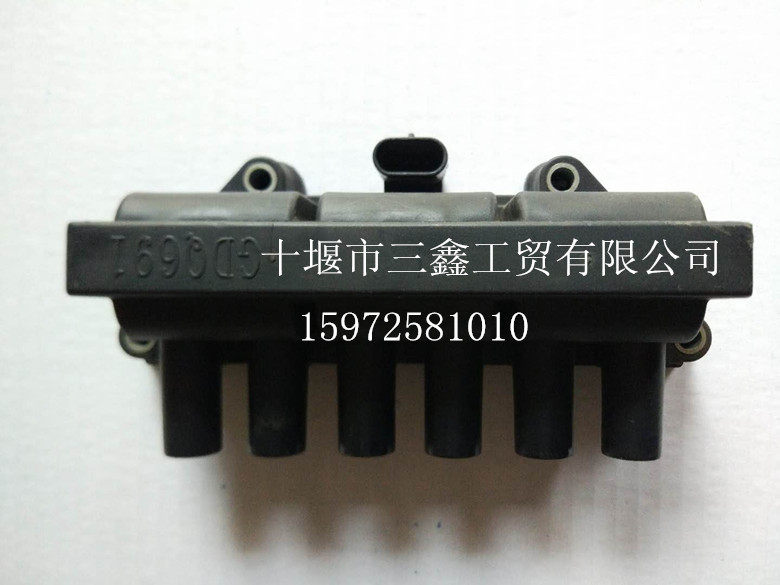 原装东风140电喷EQ6100汽油发动机双排点火线圈环保公交车教练车