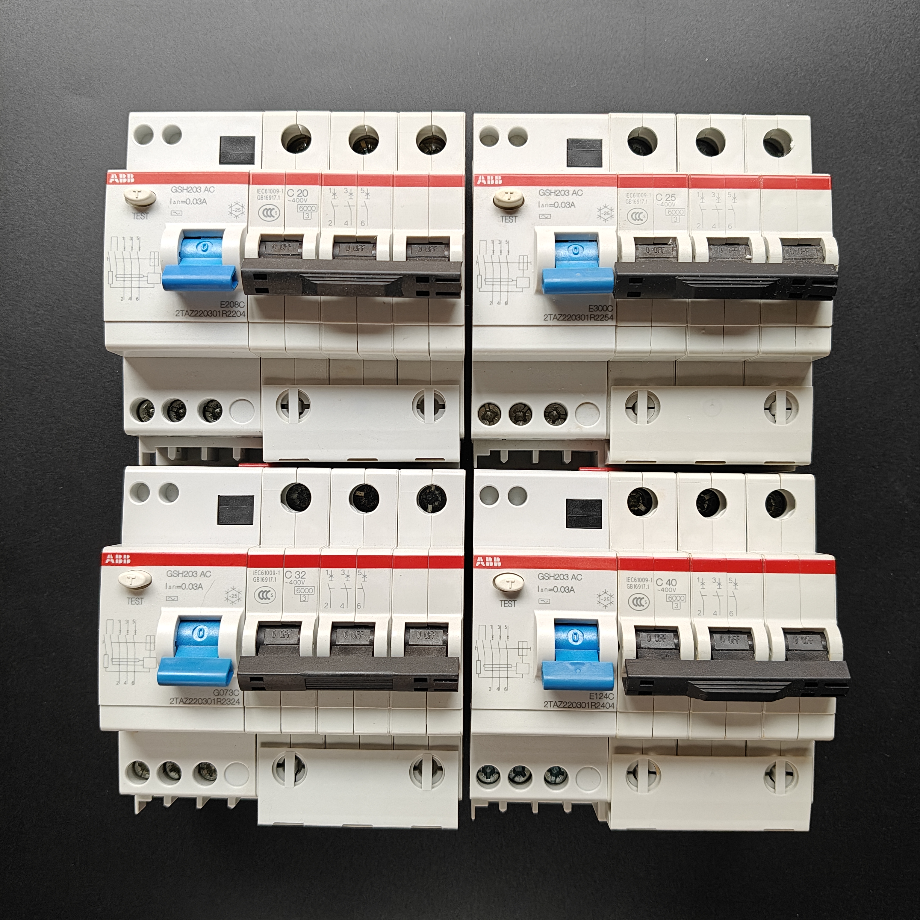ABB空气开关漏电保护器GSH203 3P 20A 25A 32A 40A漏保库存清仓