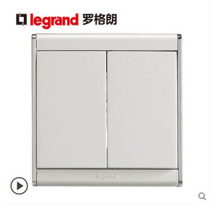 TCL罗格朗尚韵开关插座A9玉兰白二开多控中途开关中间开关三控86