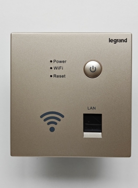 罗格朗K8逸景米兰金150M 86 WIFI 无线路由/AP面板K8/WIFIV2-C2