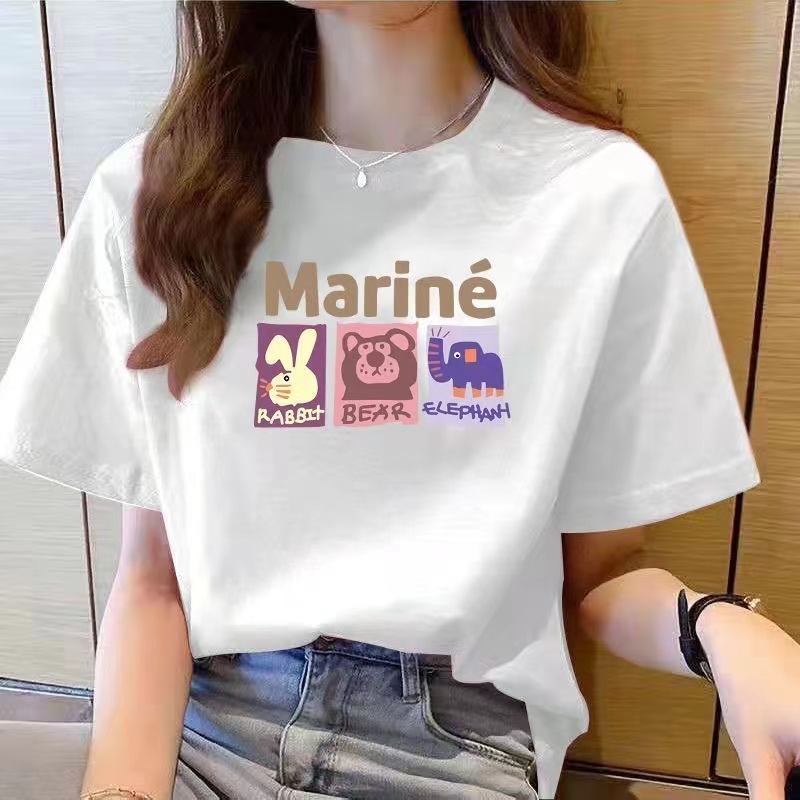 常规时尚纯棉女款韩版潮短袖潮流