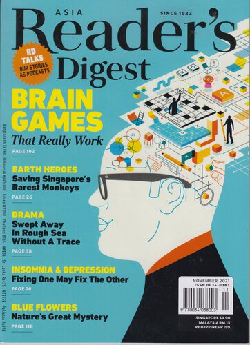 区域包邮 READER'S DIGEST ASIA 读者文摘杂志 亚洲版2021年11月