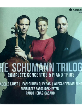 现货包邮 舒曼三部曲:协奏曲&钢琴三重奏曲Faust 3CD 随机送音响技术一本 原装进口