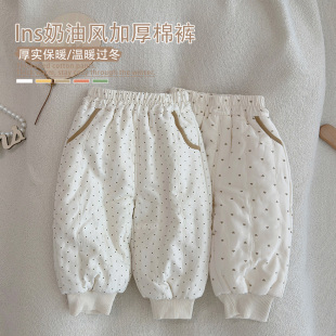 儿童春秋冬款 外出束脚长裤 棉裤 宝宝秋冬装 睡裤 女童加厚保暖休闲裤