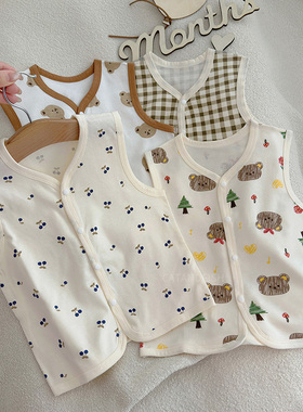 男童马甲夏装儿童纯棉夏季薄款坎肩背心小女童宝宝0-5岁2025新款