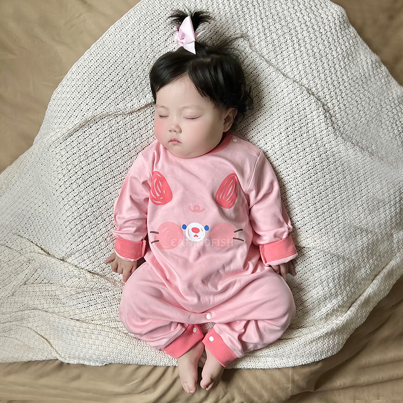 婴儿纯棉长袖哈衣春秋装