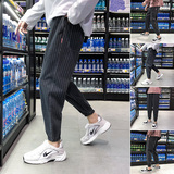 2023新款休闲裤韩版潮流条纹牛仔宽松束脚九分裤子男B416-K321，男装牛仔裤，电商A063