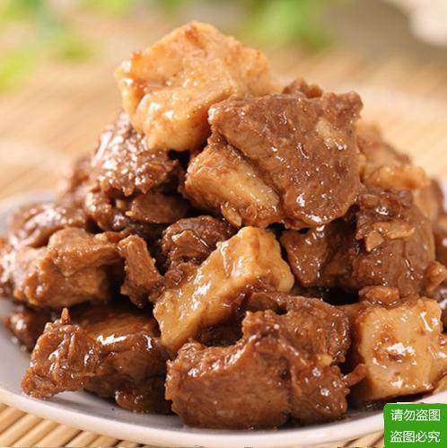 素食素莲仿荤大豆素蛋白卤肉块