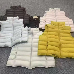 2025年林木飞排骨羽绒马甲女款背心新款短款90白鸭绒外套通勤