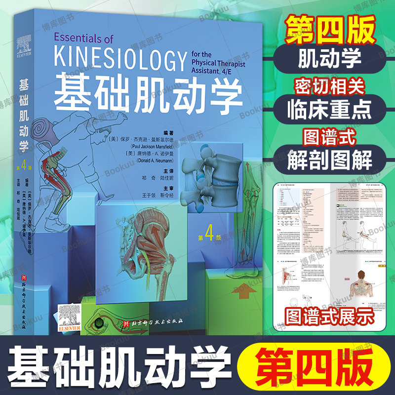 【新华正版】基础肌动学第四版物理治疗师的肌肉骨骼功能解剖学基础保罗杰克逊曼斯菲尔德肌肉骨骼系统的结构和功能筋膜解剖列车书