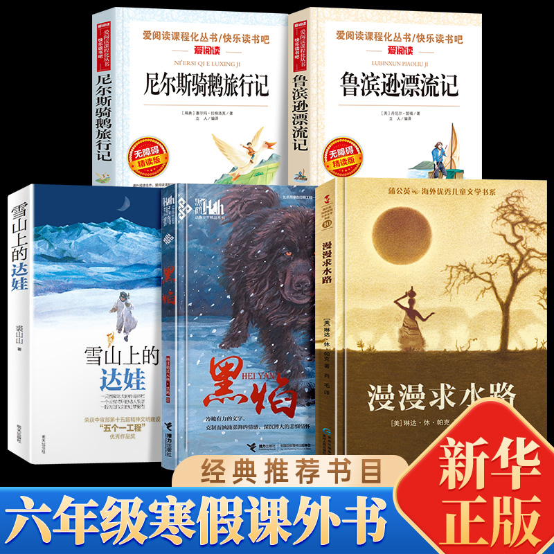 深圳罗湖区六年级下 漫漫求水路雪山上的达娃黑焰 儿童文学系列小学生课外书阅读书籍阅读书寒暑假8-10岁二三四五年级阅读小说正版