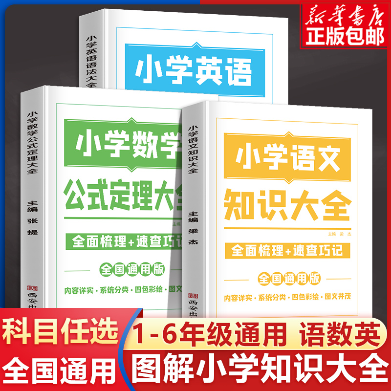 2022新版小学语文知识大全数学图解公式定理大全英语语法小学生1-6年级适用重点知识集锦基础手册小升初大集结训练辅导资料工具书 书籍/杂志/报纸 小学教辅 原图主图