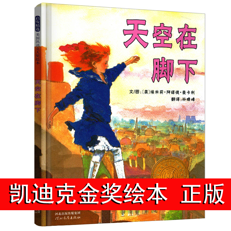 天空在脚下 凯迪克金奖挫折教育绘本 关于坚持梦想 精装硬壳3-6-8岁 二三四年级阅读课外书非必读老师推荐幼儿童故事书麦卡利启发