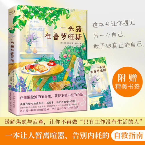 【赠精美书签】一头猪在普罗旺斯 全彩手绘插画×精选菜谱 一本让人暂离喧嚣告别内耗的自救指南 外国文学散文随笔 新华书店正版