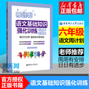 小学生提升专题练习册教辅辅导大全工具书 6年级上册下册通用版 小学语文基础知识强化训练六年级小升初 2024新版 周计划 正版